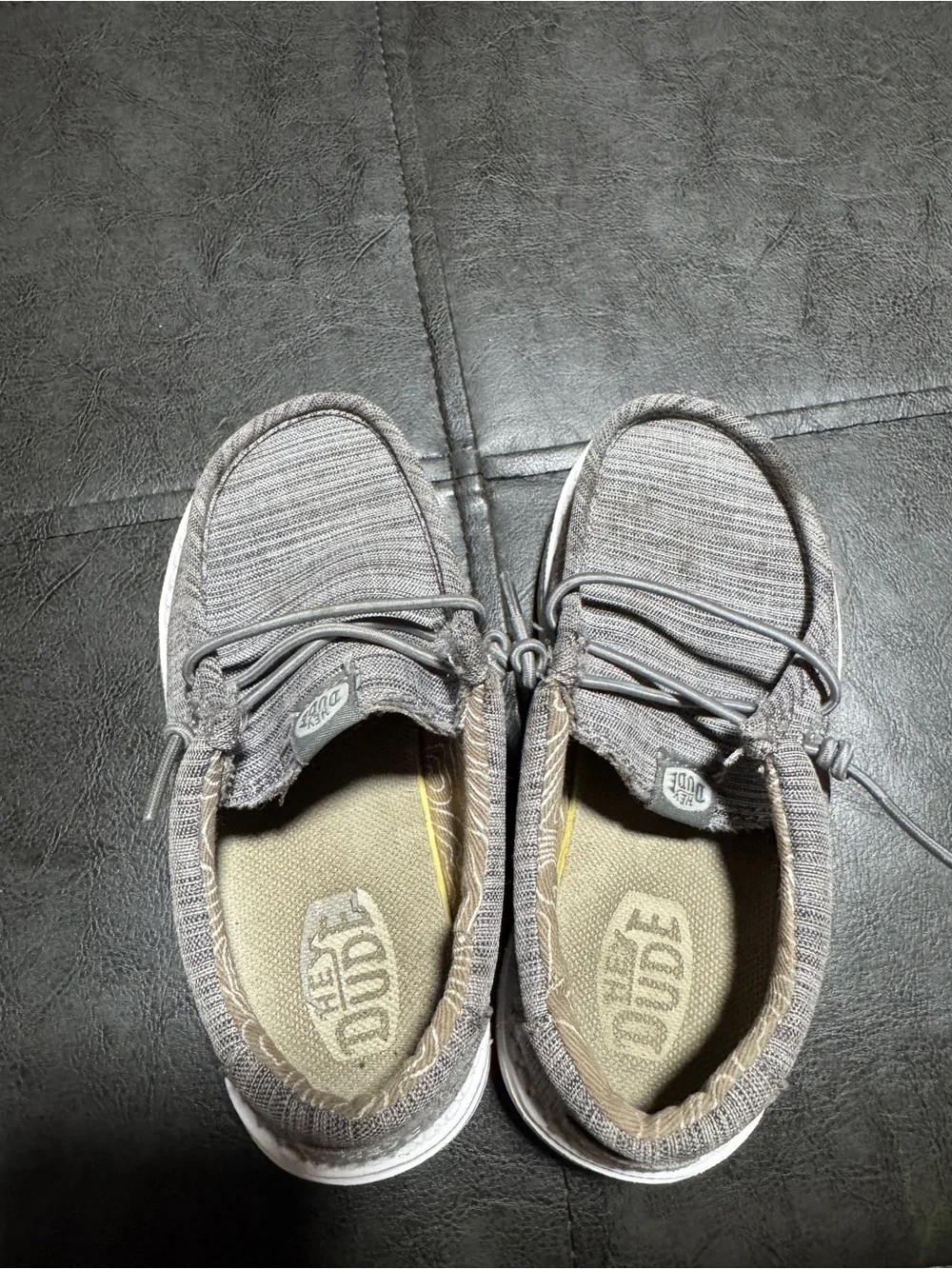 Hey Dude Kids Slip-On Sneakers in Gray